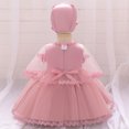 thumbnail image 3 of Toddler Girls Embroidery Flower Birthday Dress with Cape Hat Wedding Princess Tutu Gown, 3 of 6