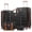 Black Tan, variant on 5 Pcs Travel Luggage Sets, 20 24 28 inch Carry-on and Checked Suitcase with Expandable Duffle Bags, White Tan