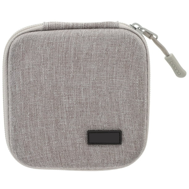 GOOHOCHY Bolsa de almacenamiento Kit de viaje Bolsa pequeña caja de teléfono móvil Dispositivo de gadget digital Gadget USB Cable Cable Organizador de viajes Bolsa insertada (gris)