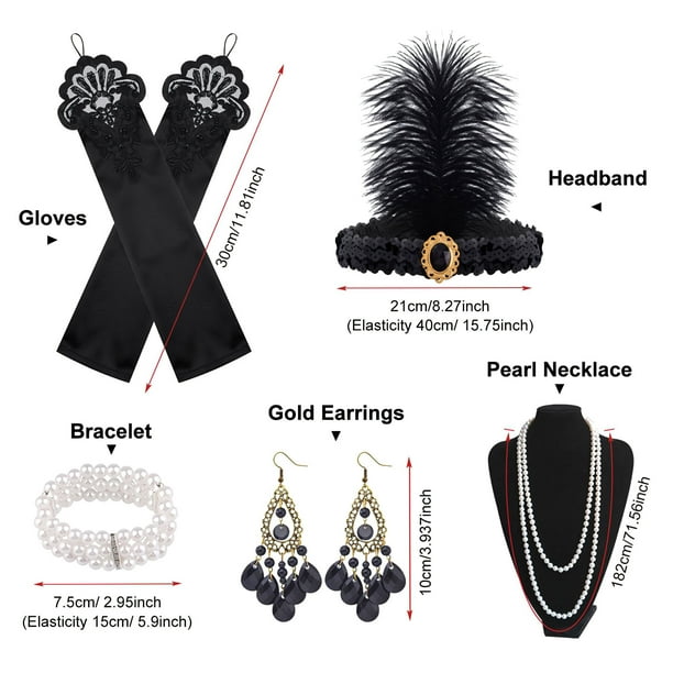 1920s Great Gatsby Accessories Set for Women Flapper  display picture 1