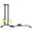 Black, variant on Silver Multifunctional Home Gym Power Rack - 220lbs Capacity Steel Stand w/1.85" Thick PU Cushion for Full-Body Workouts