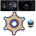 thumbnail image 2 of Cubierta del botón de la bocina del volante Modificación universal ABS Metal para 6 pernos Racing CarBlue Jadeshay A, 2 of 8