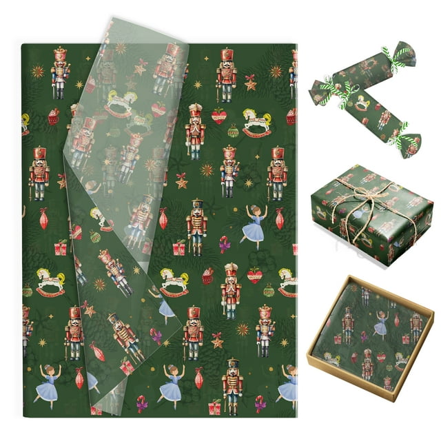 20/50pcs Christmas Tissue Paper Snow Pear Paper Winter Snowflake Gift Wrapping Paper DIY Gift Packing For Xmas Party Supplies