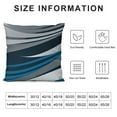 thumbnail image 6 of Shangniulu Set of 2 Sofa Decorative Pillowcases, Modern Abstract Striped Light Blue White Decorative Short Plush Pillowcases for Sofa Patio Bed Indoor Outdoor Home Decor, 6 of 6
