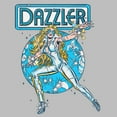 thumbnail image 2 of Men's Marvel Dazzler Retro Blue Light Beams Graphic T-Shirt, 2 of 5