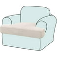 thumbnail image 1 of Housse de Coussin Extensible pour Canapé 1 Pce (1 Ivoire), 1 of 6