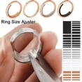 thumbnail image 3 of Tutuviw 24 Sheets Invisible Ring Size Adjuster, Ring Sizer Spacer and Guard Stickers Tightener Fit Wide Rings Set Tool for Loose Rings Wide Rings Men Women (Black, Light Gray, White, Nude), 3 of 6