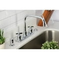thumbnail image 3 of Kingston FB2141ZX Millennium Two-Handle 2-Hole 8" Centerset Kitchen Faucet in Polished Chrome, 3 of 7