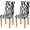 Zebra, variant on Zebra Dining Chair Covers Set of 4, Stretch Chair Slipcovers Removable Washable Chair Protector Covers for Dining Room, Restaurant, Hotel, Banquet, Ceremony\u2026