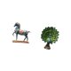 thumbnail image 5 of Figura de caballo,Figura de caballo Escultura animal coleccionable,Figura de escritorio,Estante de estatua de pavo real para escritorio,decoración del hogar,Figura decorativa creativa para la, 5 of 8