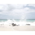 thumbnail image 2 of Straatsma, Leah 32x26 White Modern Wood Framed Museum Art Print Titled - Splash Waves, 2 of 4