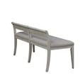 thumbnail image 2 of Banc en Bois Blanc Réimaginé Style Ferme (RTA) en Gris, 2 of 6
