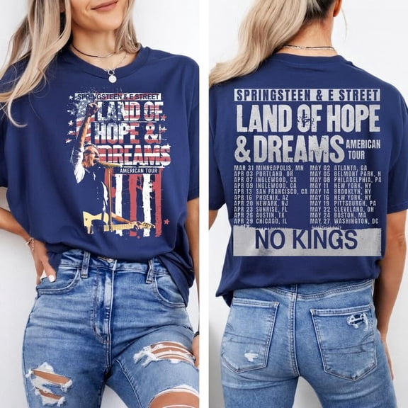 Bruce Springsteen & E Street Band World Tour 2026 T-shirt Sizes S-5XL