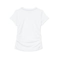 thumbnail image 4 of Reebok Girl's Legacy Short Sleeve Ruched Performance Top, Sizes 4-18, 4 of 7