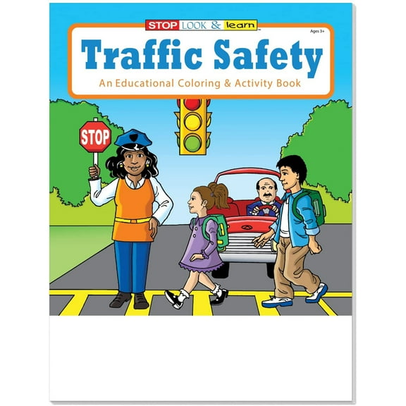25 Pack - Traffic Safety Kid's Coloring & Activity Books