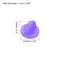 thumbnail image 2 of Uxcell Rubber Pin Backs Lapel Pin Backing Brooch Holder Decorative Accessories Purple 200 Pack, 2 of 6