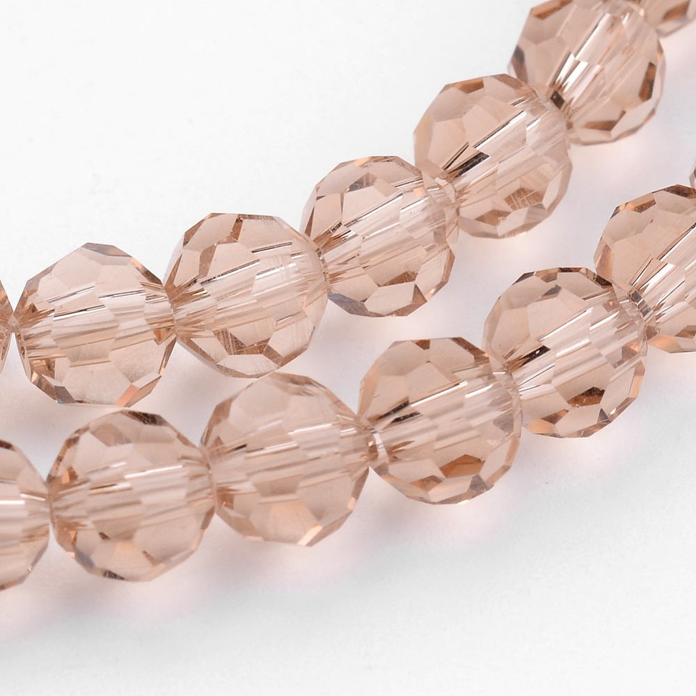 10strands Transparent Glass Bead Strands Imitate Austrian Faceted(32 Facets) Round Moccasin 10mm Hole: 1mm about 65~68pcs/strand 58~62cm
