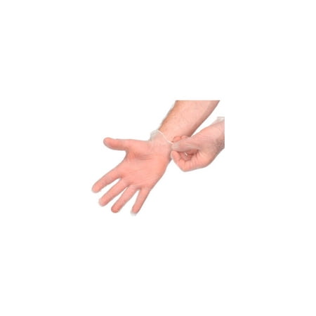 Safety Zone GVDR Industrial Grade Vinyl Gloves 3.2 Mil Powdered M Clear 100/Box