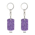 thumbnail image 2 of Goofa Lavender Flowers Printed Rectangular Metal Keychain Bag Charm Floral Charm for Purse Keys Metal Keyring Gift for Women Accessories, 2 of 7