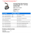 thumbnail image 2 of Oil Pump Pickup Tube and Screen - Compatible with 1970 - 1979 Ford Ranchero RWD 1971 1972 1973 1974 1975 1976 1977 1978, 2 of 2