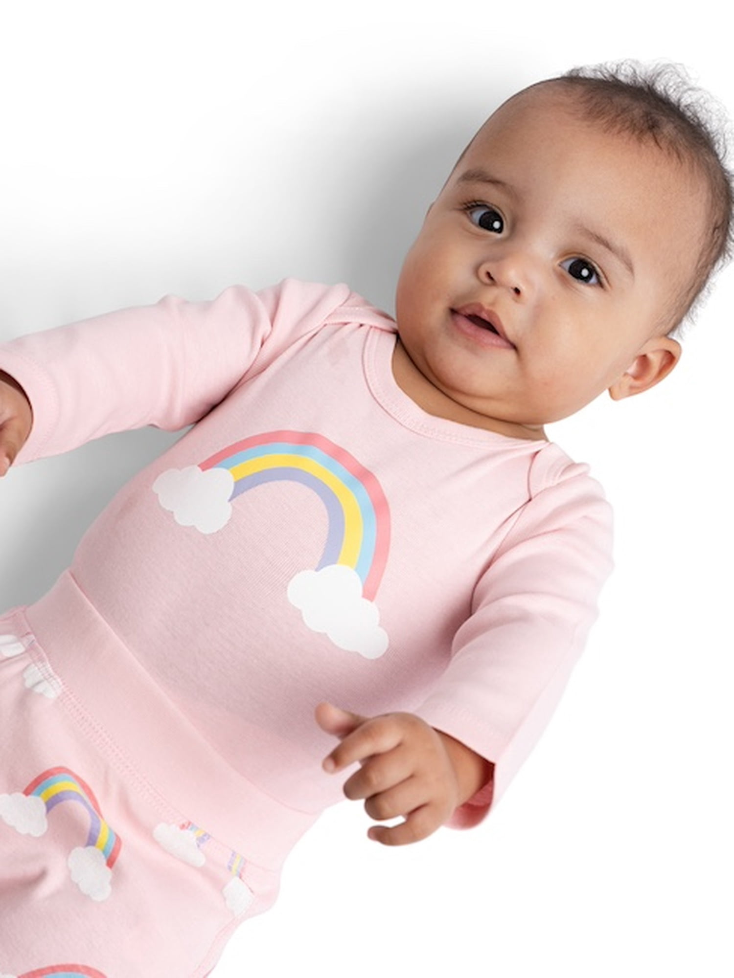 M+A by Monica + Andy Organic Cotton Gender Neutral First Moves Bodysuit + Groove Pant Set, Sizes Newborn -24 Months