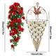 thumbnail image 3 of Decoración del hogar, decoración de habitaciones, decoración de paredes, juego de rosas artificiales para colgar en la pared, flores falsas de ratán para centros comerciales, decoración del hogar, arr, 3 of 9