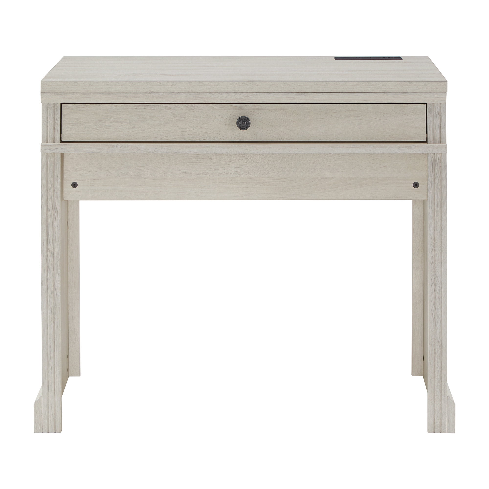Weston Home Fayston 35 in. Writing Desk with USB Charger, Antique White Finish