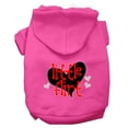 thumbnail image 3 of Pet, Dog  Cat Hoodie Screen Printed, "Little Flirt", 3 of 10