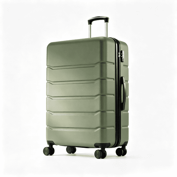 Atilioo 20" Luggage, Hardside Carry-On Suitcase with Expandable Space, TSA Lock, Spinner Wheels, Ideal for Travel Bussiness, Olive Green