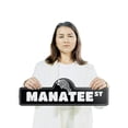thumbnail image 5 of Manatee (3 Pack) Large Plastic Street Sign Crossing Sign Warning Sign Vintage Rustic Beware Warning Xing Marine Animal Ocean Wildlife Water Nature Mammal Cute Beach Swim Decor Fun, 5 of 8