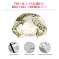 thumbnail image 3 of Kdxio Chickens Print Shower Cap for Women,Elastic and Reusable,Double Waterproof Layers Bathing Hat, 3 of 6