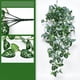 thumbnail image 1 of Adorno de pared verde artificial, adorno de pared con flores de plástico, decoración de pared verde artificial, arte de pared con plantas de hojas grandes, decoración fácil para el hogar,, 1 of 8