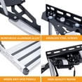thumbnail image 6 of Electric Retractable RV Steps with LED Light, 2-Step, 400 LBS Load Capacity, Foldable Aluminum Alloy Camper Steps, Thickened Steel Plate Trailer Steps, Non-Slip Design, Ideal for RV, Trailer, Camper, 6 of 12