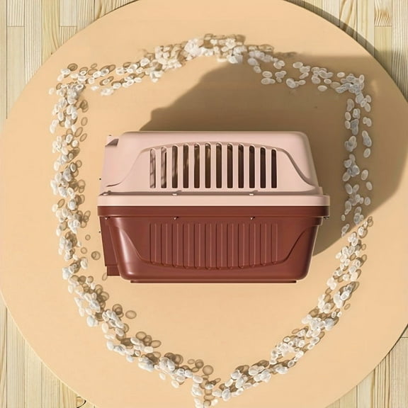 Portable Pet Carrier - Airline Approved Travel Crate For Cats & Dogs, Comfortable Interior Padding & Secure Locking Mechanism