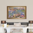 thumbnail image 2 of Claude Monet Art Reproduction Monet Water Lilies 1916 Paintings Giclee Canvas Prints Wall Art for Home Decoration Framed Ready to Hang, 2 of 4