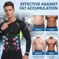 thumbnail image 5 of Hogleaql Compression Shirts for Men - Long Sleeve Black Workout Base Layer Athletic Gym Tops Quick Dry Running Undershirts Green 3XL, 5 of 5