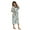 C001, variant on WOLLED Womens V-neck Robe Fall Winter Bathrobe with Pockets Printed Zipper Sleepwear Women's Long-Sleeved Nightgowns S-XXL