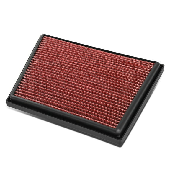 DNA Motoring AFPN-225-RD For 2014 to 2019 Mini Cooper Countryman Clubman 1.5L Hybrid BMW X1 X2 2.0L Turbo Washable Drop-In Air Filter Panel Red 15 16 17 18