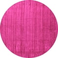 thumbnail image 1 of Ahgly Company Indoor Round Abstract Pink Contemporary Area Rugs, 7' Round, 1 of 4