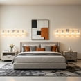 thumbnail image 3 of Deyidn Modern 5-Light Bathroom Vanity Light with Crystal Shades, 39 Inch Chrome Dimmable Light Fixture for Mirror, 3 of 9