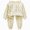 R599-Beige, variant on NOLDARES Infant Baby Girl Cute Outfits Long Sleeve Sweatshirt and Joggers Pants 2 Piece Clothes Set Daily Wear(Sky Blue,5-6 Y)