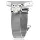 thumbnail image 1 of For Gabb Watch 3 Watch Milanese Band Metal Magnetic Watch Strap Clover Decor, Size: L - Silver Black, 1 of 5