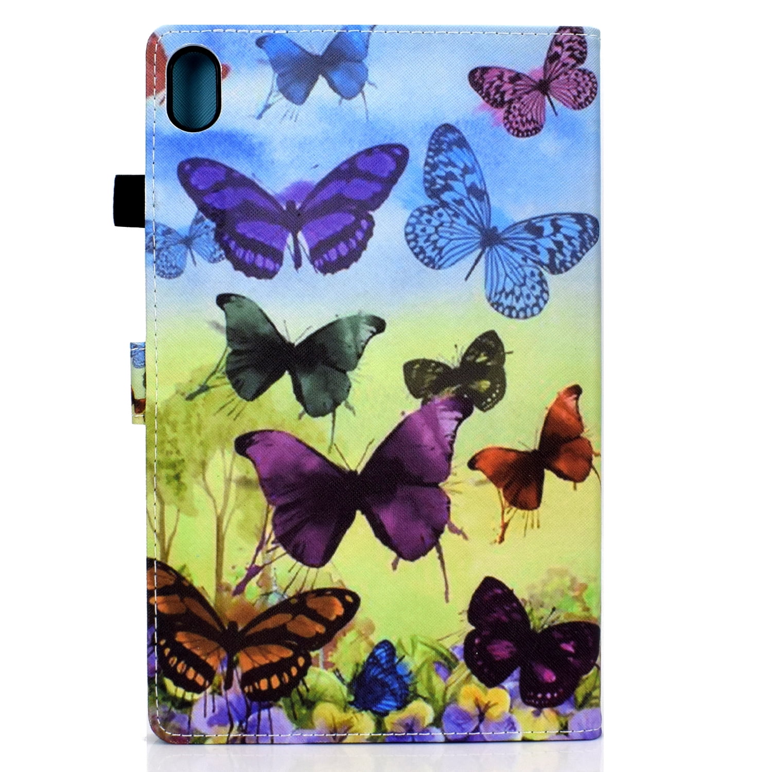 Dteck for iPad 10th Generation 10.9 Inch 2022, Cute Pattern PU Leather Folio Case Flip Stand Cover with Card Slots Pencil Holder for Apple iPad 10th Gen, Butterfly