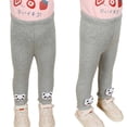 thumbnail image 5 of MeetoTime Toddler Baby Clothes Solid Color Elastic Waist Leggings Girls Fall Winter Thick Warm Fleece Skinny Pants 12 Months-4 Years, 5 of 5