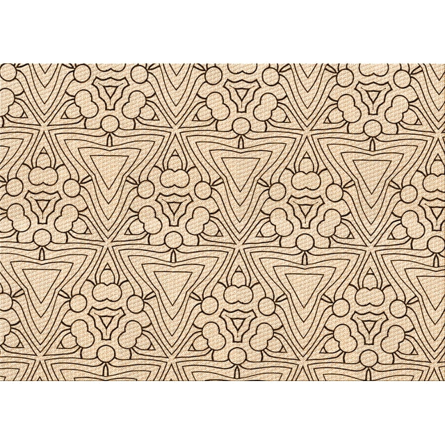 Ahgly Company Machine Washable Indoor Rectangle Transitional Copper Brown Area Rugs, 8' x 12'