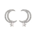 thumbnail image 2 of Pendientes para mujer, regalos para mujer, pendientes de circonita cúbica con forma de estrella, brillantes y a la moda, regalo de graduación maravilloso, pendientes de turquesa., 2 of 5