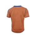 thumbnail image 2 of Men's Short Sleeve Henley Shirt Casual Stretchy Slim Fit T Shirt Basic Solid Tees Tops Orange XXL, 2 of 6