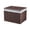 Coffee, variant on TFYZYY Rattan Storage Basket with Lid Stackable Woven Organizer Bin for Home, Bathroom, Closet, and Shelf Removable Fabric Liner and Decorative Design for Clutter-Free Living