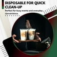 thumbnail image 3 of 10 oz. Disposable Clear Drinking Plastic Cups for Boba Tea Ice Coffee 100 Pack, 3 of 6