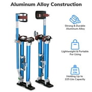Yescom Drywall Stilts 24 - 40 Aluminum Drywall Tool with Comfort Knee Pads for Ceiling Sheetrock Taping Parade Costume Cleaning String Light Decor